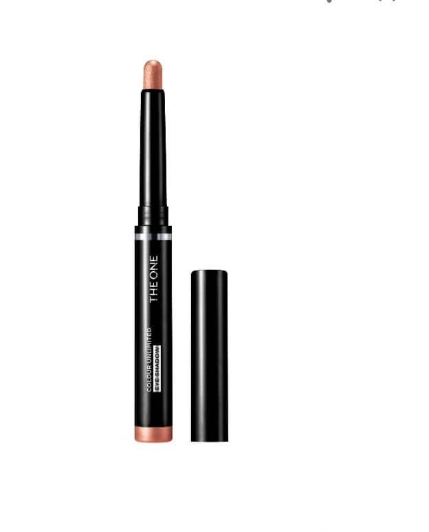 Metallic eyeshadow stick with an open cap. A best beauty product that enhances your eye glow